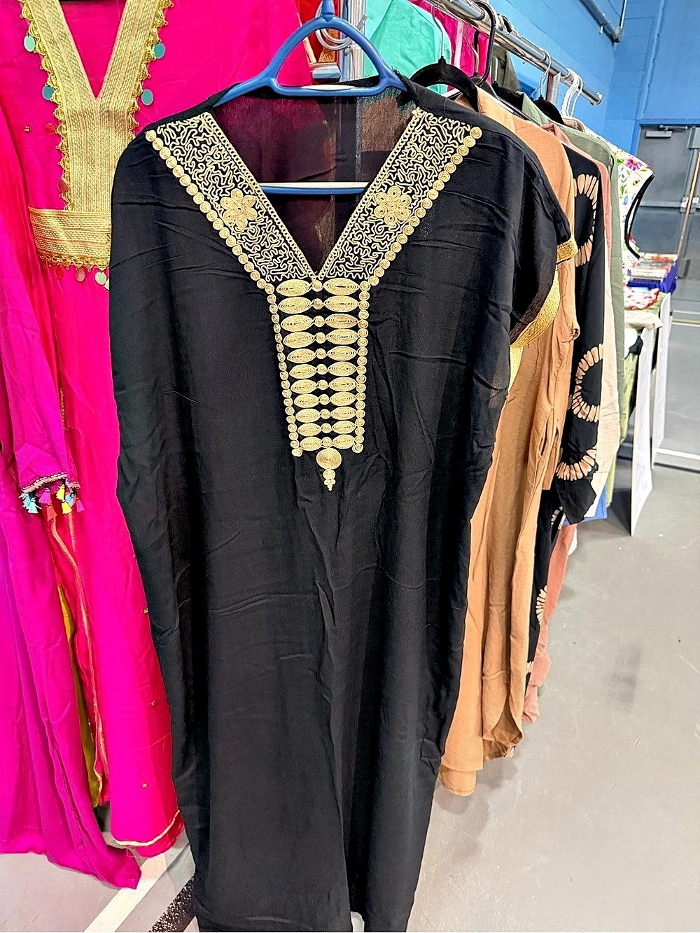 Women's Gold Embellished moroccan Kaftan